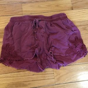 Knox Rose Mauve Comfy Shorts Adjustable Wa…